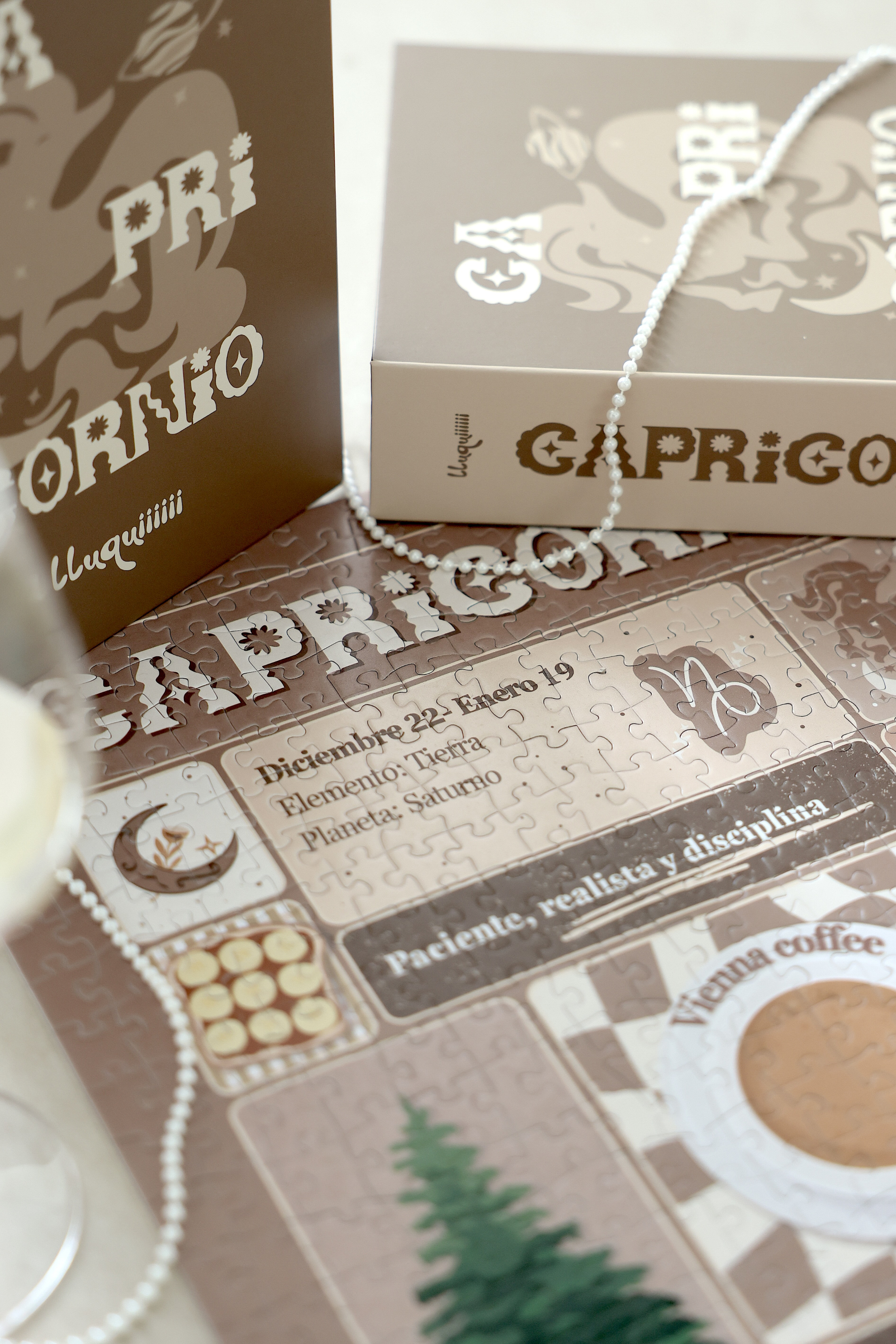 Puzzle Capricornio detalle - regalo para Capricornio puzzle zodiacal original
