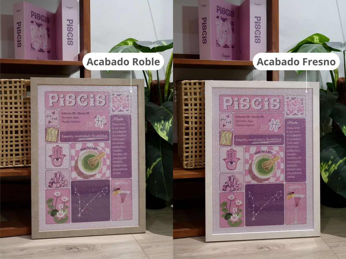 Marco para puzzle de madera - marco para enmarcar puzzles lluquiiiiii