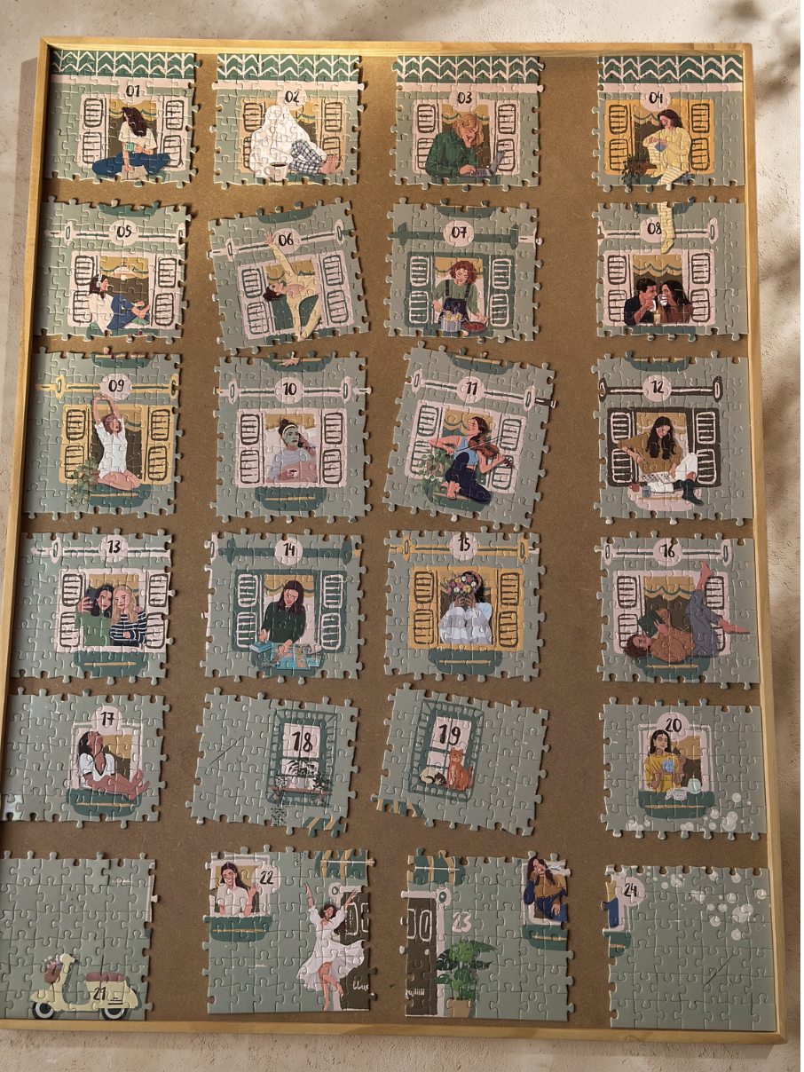 Calendario de Adviento Puzzle · 24 días, 24 momentos mágicos