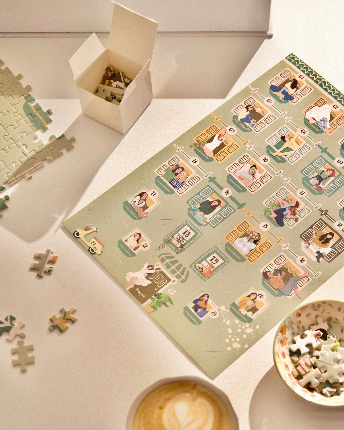Calendario de Adviento Puzzle · 24 días, 24 momentos mágicos